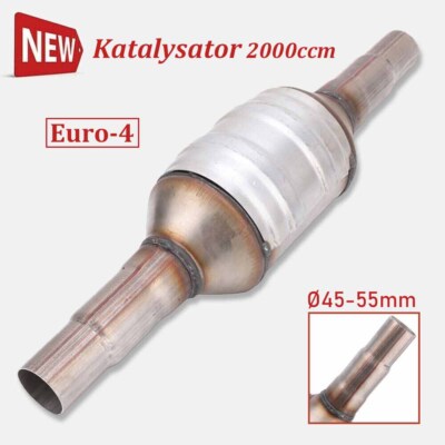Euro-4 Katalysator Ø45-55mm Universal KAT Für OPEL VW AUDI Benzinmotoren 2000ccm