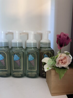 4 New MINT N  CHIP ICE CREAM   BATH & BODY WORKS GENTLE FOAMING HAND SOAP