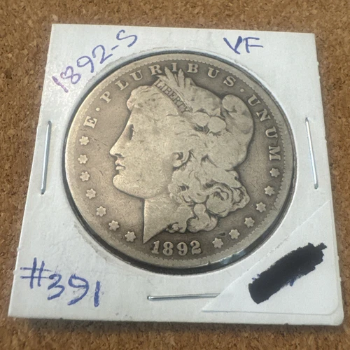1892-S Morgan Dollar VF Very Fine