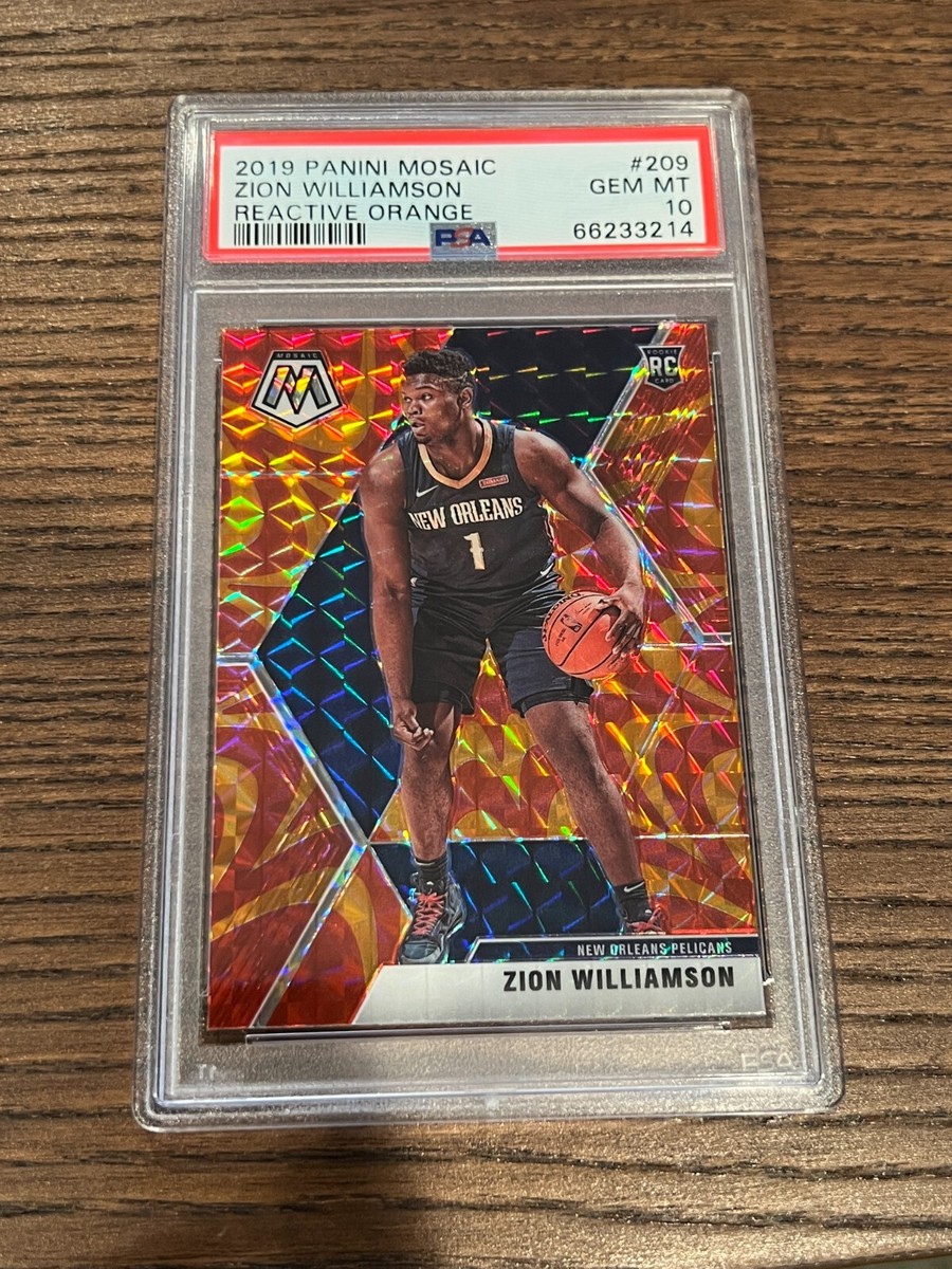 PSA 10 2019-20 Panini Mosaic Zion Williamson Orange Reactive PSA 10 2019-20 Panini Mosaic Zion Williamson Orange Reactive