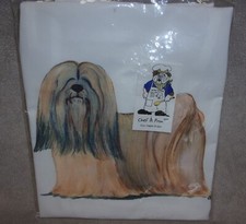 Lhasa Apso Dog Kitchen Chef's Apron w Pocket by Zeppa Studios Fur Children New