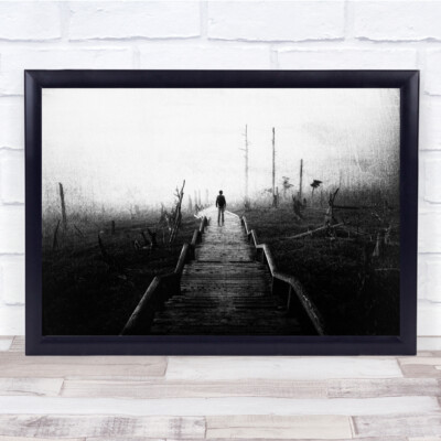 Person Black & White Desolate Lonely Alone Broken Emotion Lost Isolation Print
