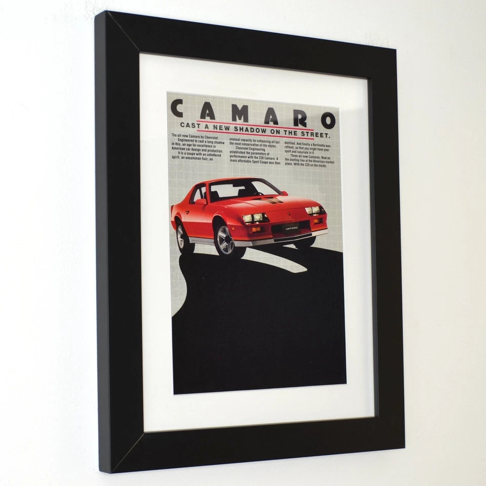 Anuncio Camaro 1982 vintage - enmarcado 12x15 clásico coche impresión garaje hombre decoración cueva Foto 2 de 4