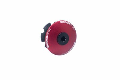 Sixpack Menace Aheadcap Fahrrad Steuersatzkappe rot