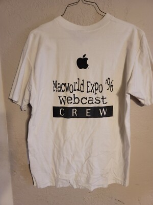 apple microsoft explorer shirt  ''webcast'' crew RARE MINT 1996 EXPO collectible!