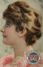 Victorian Lovely Lady Wheeler & Wilson Sewing Machines Trade Card