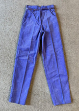 VTG Hearts Jeans Women's Purple High Waist Tapered Corduroy Pants - Size 25L