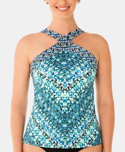 high neck underwire tankini