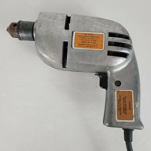 Cummins Drill 3/8'' Model C-338 w/ Jacobs Chuck MADE IN USA Vintage Heavy Duty - 第 1/11 張圖片