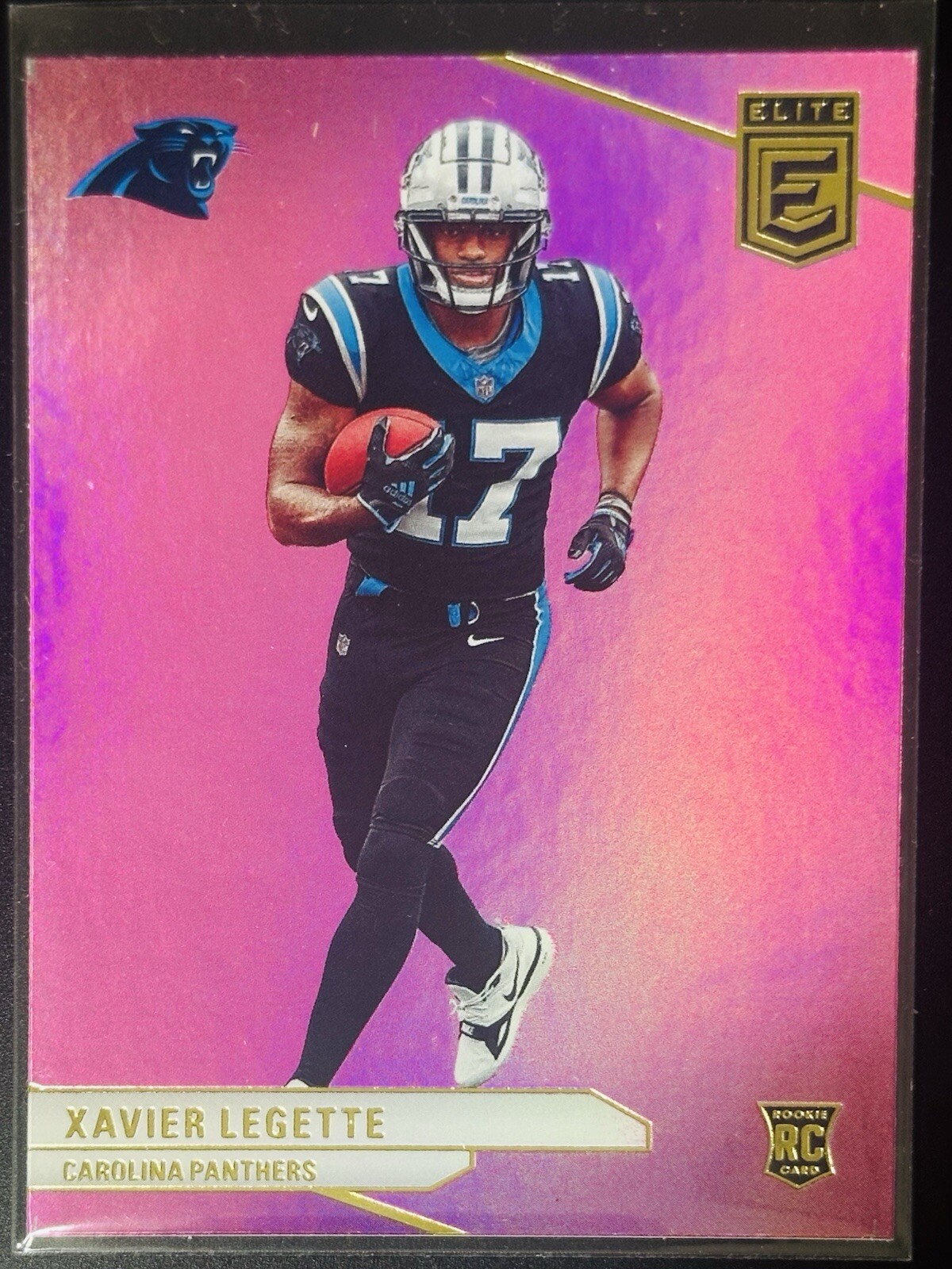 2024 Donruss Elite Xavier Legette Rookie Card RC Pink Parallel #113 Panthers SP