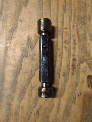 1 1/8''-12 UNF-2B THREAD PLUG GAGE J&L GO NO GO P.D. 1.0709 & 1.0787 22JS1333C12