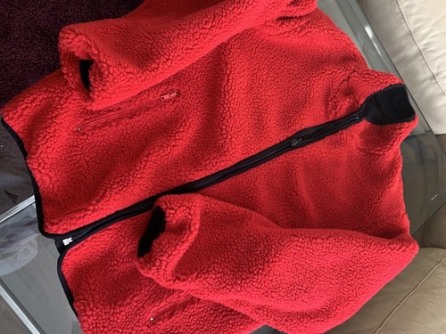 RRP £400 New Mens REVERSIBLE Moschino Large Logo Borg/Sherpa Bomber Jacket Coat - Picture 4 of 11