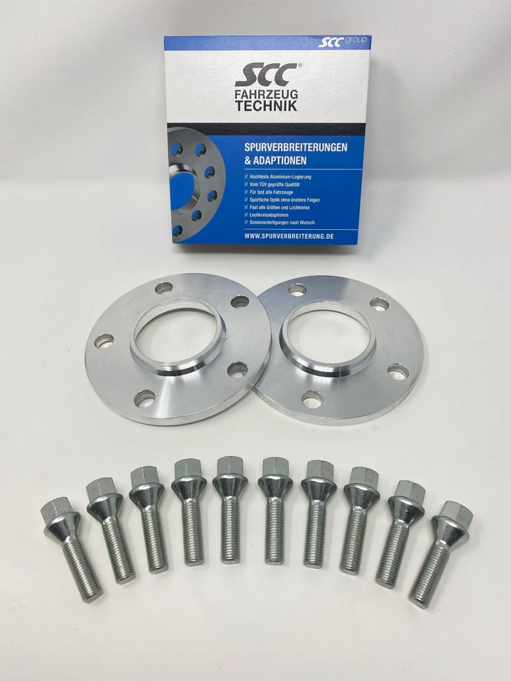 12mm Adapterscheiben SCC für BMW X5 X6 74,1 auf 72,6 E70 E71 F15 F16 + Schrauben - Bild 1 von 4