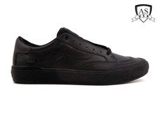 Vans Rowley Black Skateboard Shoes Men's Size 6.5 Sneakers Leather Popcush NEW