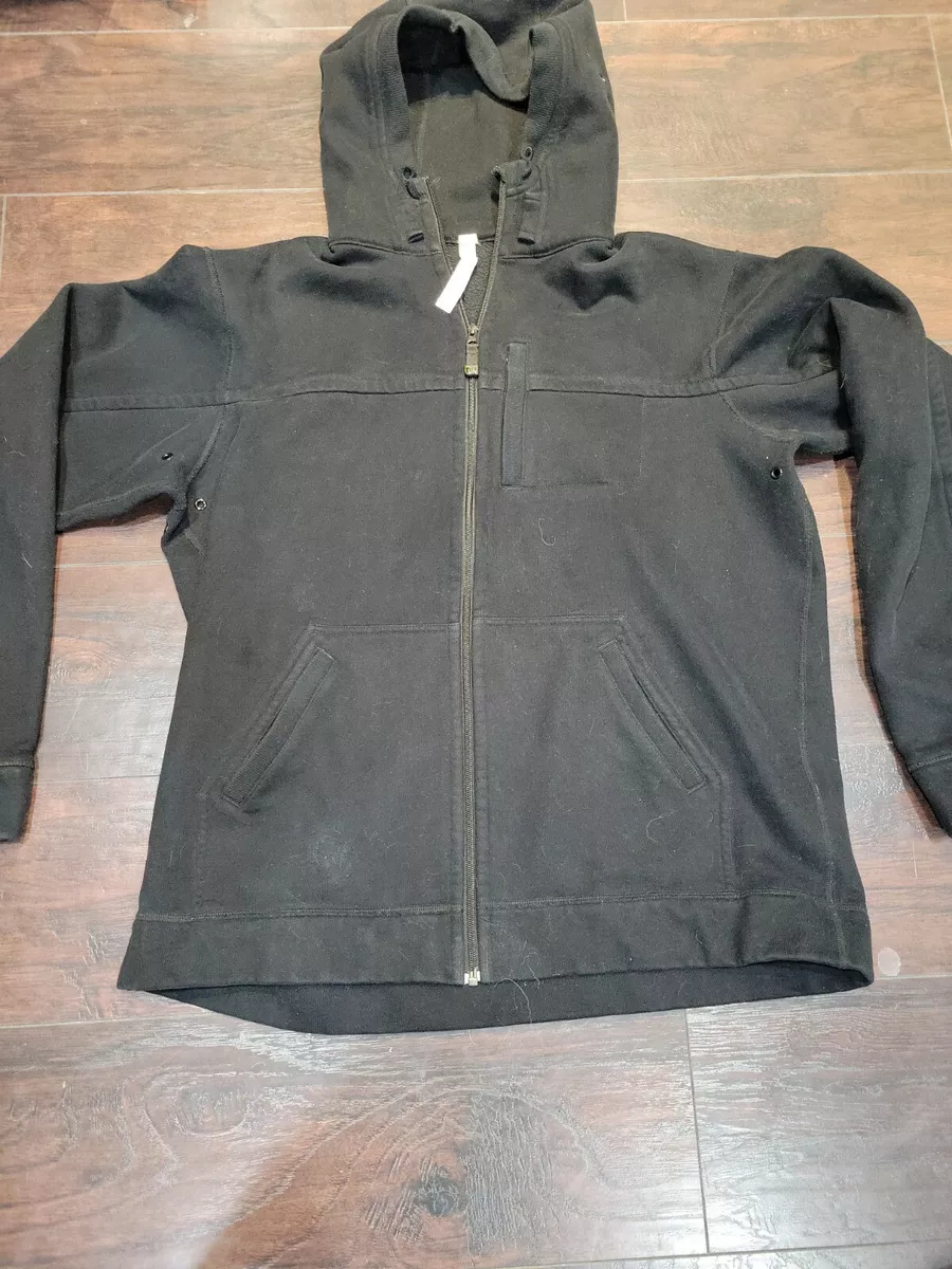 Lululemon Men’s Full Zip-Up Hoodie XL Black Heavy EUC Vented Jacket RN  106359