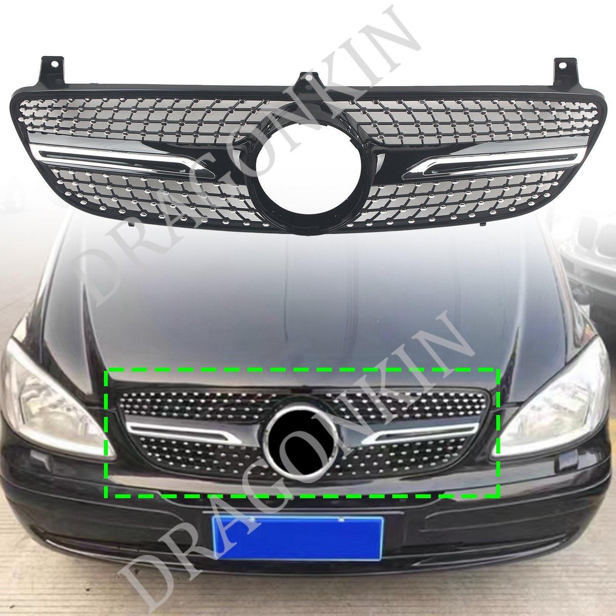 New For Mercedes-Benz W639 Viano Vito 2004-2010 Front Racing