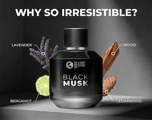 Beardo Black MUSK Parfum für Herren | Eau de Parfum | Langanhaltendes Parfum | 100 ML - Bild 4 von 6