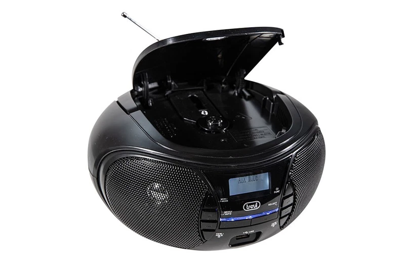 Lettore CD Radio DAB Stereo Portatile Boombox USB AUX IN Cuffia NO BLUETOOTH, fotografia 5 di 10
