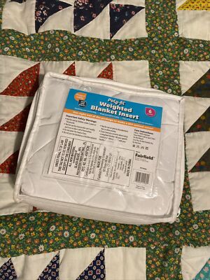 Fairfield Weighted Blanket Insert lbs White 36x48” Poly-fil Thin