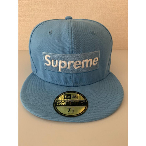 Supreme x New Era Cap Champions Box Logo Size:7 1/2 Blue VG Supreme x New Era Cap Champions Box Logo Size:7 1/2 Blue VG