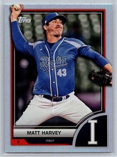 2023 Topps World Baseball Classic MATT HARVEY #25 Silver Rainbow Foil Base WBC