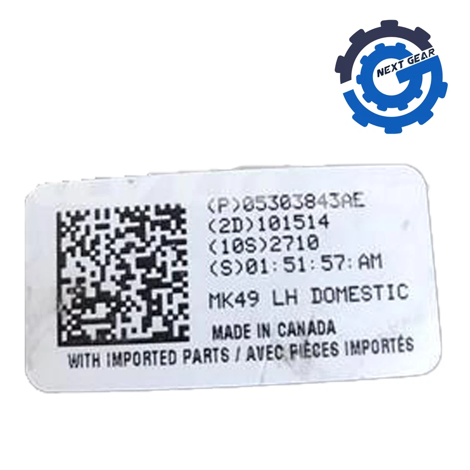 Оригинальная передняя левая фара Mopar для Jeep Compass Patriot 2007-2017 годов выпуска 05303843AE - Изображение 3 из 4