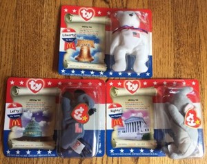 mcdonald's american trio beanie babies value