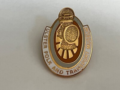 Ulster Folk And Transport Museum Enamel Screw Back Lapel Badge