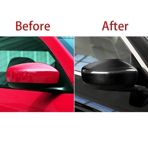 Real Carbon Fiber Car Side Mirror Cover Caps For 2009-2013 Infiniti G37 - Picture 9 of 11