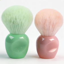2Pcs Nail Dust Brush Set - Transparent Hollow Base for Enhanced Grip, Profession