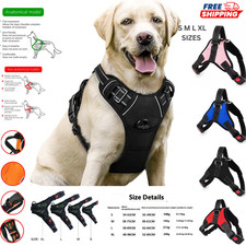No Pull Dog Pet Harness Adjustable Control Vest Dogs Reflective S M Large XL