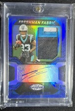 2025 Certified Trevor Etienne Freshman Fabric Mirror Signatures Blue /50