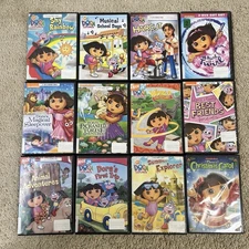 Dora The Explorer DVD Lot of 12 Titles Nick Jr. Nickelodeon Y2K Kids TV Show