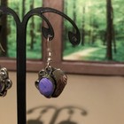 Native Jeweler (.900) COIN SILVER & Gen. Polished MOHAVE (MOJAVE) Turq. Earrings — photo 3