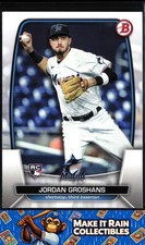 Jordan Groshans 2023 Bowman #68 Miami Marlins Rookie RC