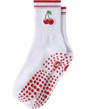 Yawlsow Pilates Grip Socks for Women Yoga Grippy Socks Cute Barre Non Skid At...