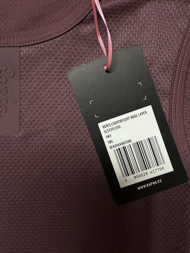 Rapha Men's Lightweight Base Layer Sleeveless Huckleberry BNWT Size Small - Picture 3 of 5