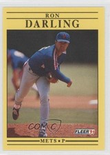 1991 Fleer Ron Darling (Last Text Line: Three Periods) #144 5v2