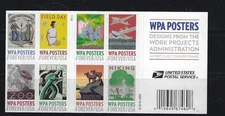 5981b WPA Posters Booklet of 20 Forever Mint Not Hinged Stamp