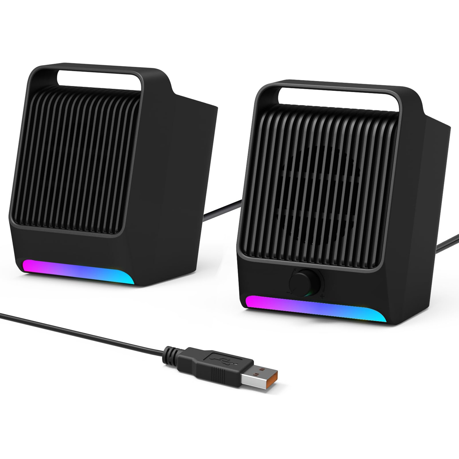 USB Computer Speakers for Desktop PC Laptop | Small Plug-N-Play External Spea...