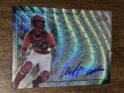 CHRISTOPHER CJ WILLIS 2017 LEAF PERFECT GAME GREEN WAVE AUTOGRAPH #3/4 LSU