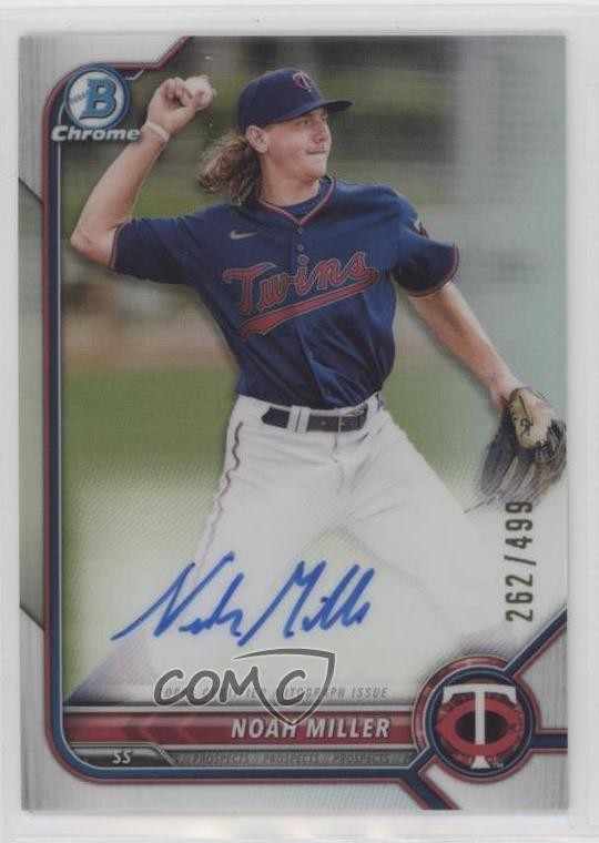 2022 Bowman Chrome Prospect Auto Refractor 262/499 Noah Miller #CPA-NM