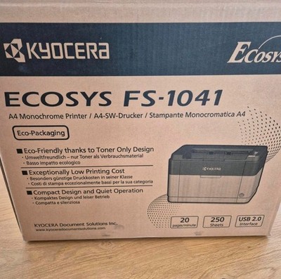 Kyocera Ecosys FS 1041 Drucker Toner Laser A4 Monochrome Printer OVP NEU