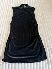 NEW A New Day Women's Size L Velvet Ruched Dress Black BEAUTIFUL NWOT