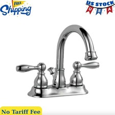 4 in. Centerset 2-Handle High-Arc Bathroom Faucet in Polished Chrome
