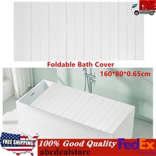 Bathtub Cover Folding Bath Lid Insulation Dust Cover for Bathroom Home SPA