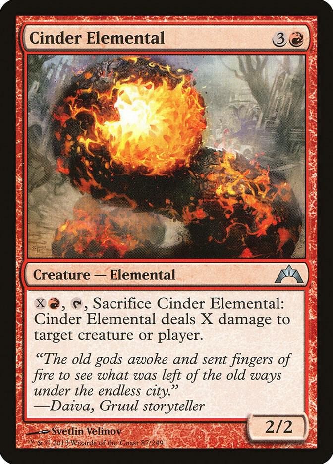 Cinder Elemental 87 Uncommon Gatecrash Magic: The Gathering Near Mint