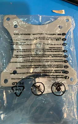 Mount-It! Replacement Monitor VESA Plate, 75,100mm Silver
