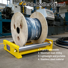 Electrical Cable Reel Drum Holder Reel Dispenser Cable Roller Stand Portable UK