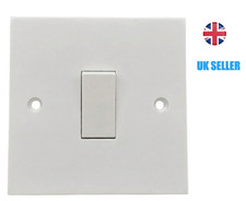 Light Switch 1Gang 2way Single/Double 10AX White Plastic